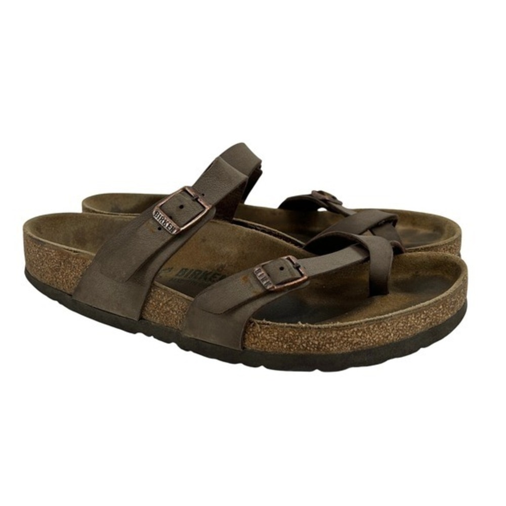 Birkenstock Mayari Sandals Womens 39 8 Brown Toe Loop